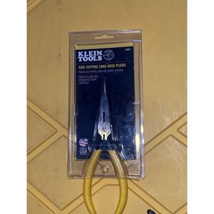 Klein Tools D203-7 7'' Heavy-Duty Long-Nose Pliers-Side-Cutting